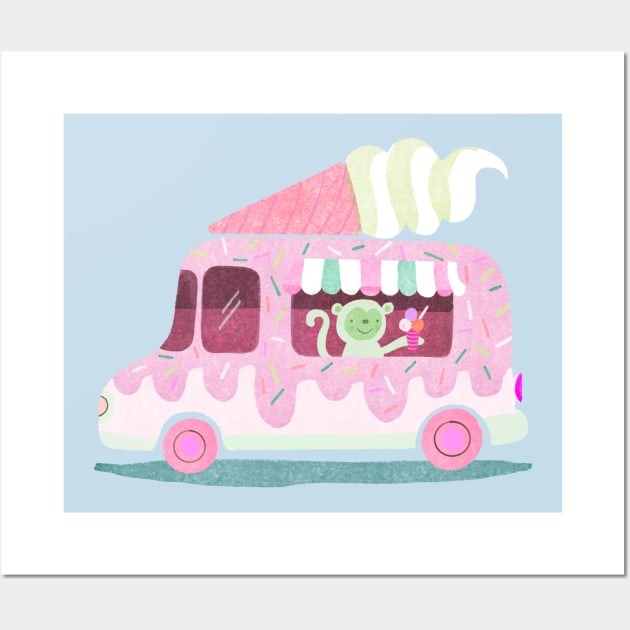 Ice Cream Truck Wall Art by Rebelform